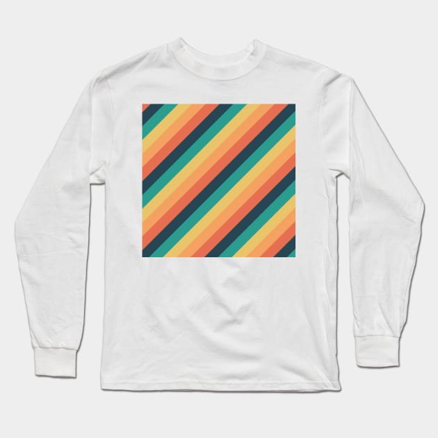 Striped - Tumblr Sunset Long Sleeve T-Shirt by Tallulah-Malibu